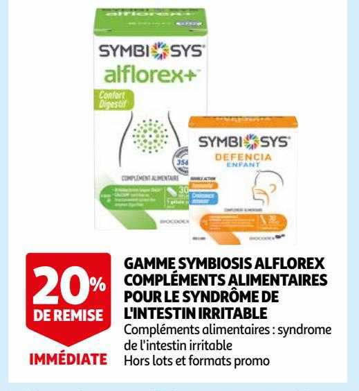 gamme symbiosis alflorex compléments alimentaires pour le syndrome de l'intestin irritable