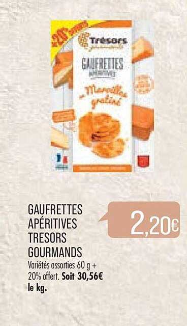 gaufrettes apéritives trésors gourmands