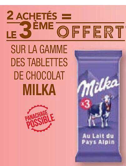 La Gamme Des Tablettes De Chocolat Milka