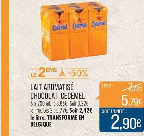 Lait Aromatisé Chocolat Cecemel