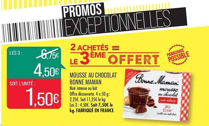 mousse au chocolat bonne maman