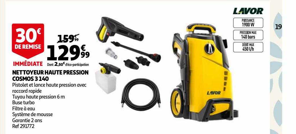 Nettoyeur Haute Pression Cosmos 3 140 Lavor