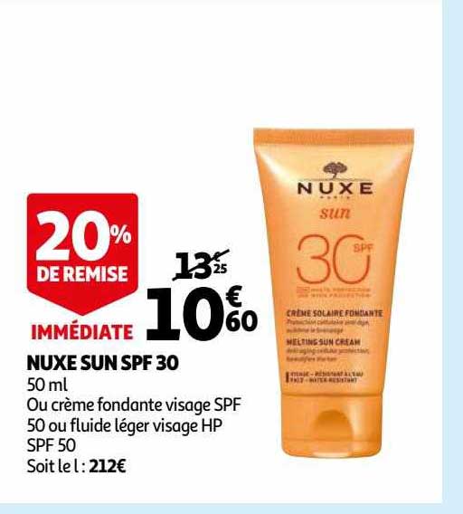nuxe sun spf 30