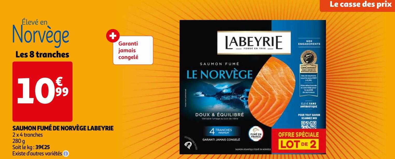 Saumon Fumé De Norvège Labeyrie