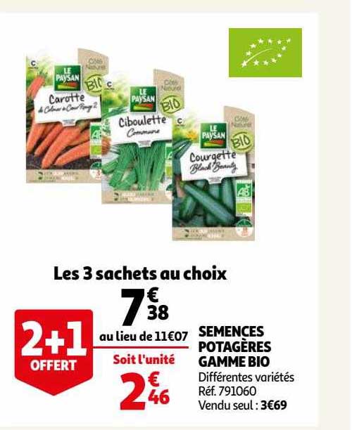 semences potagères gamme bio
