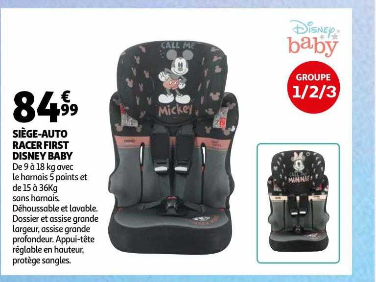 siège-auto racer first disney baby