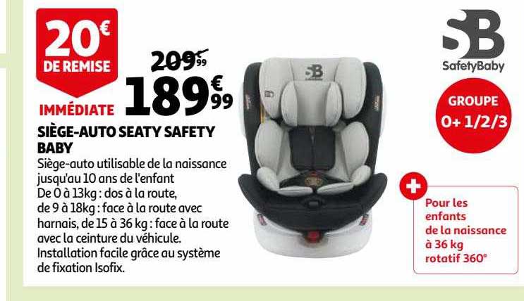 siège-auto seaty safety baby