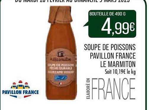 soupe de poissons pavillon france le marmiton