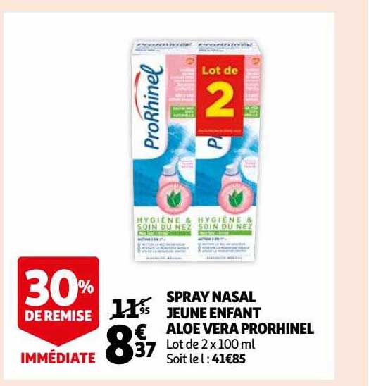 spray nasal jeune enfant aloé vera prorhinel