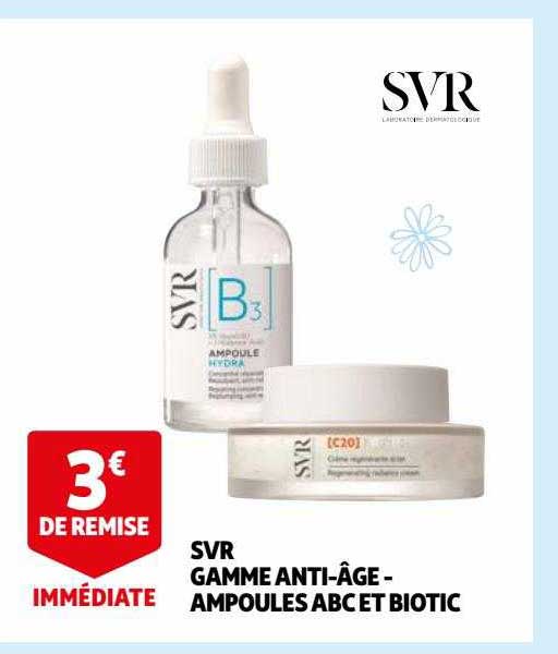 svr gamme anti-âge - ampoules abc et biotic