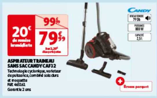 Aspirateur Traîneau Sans Sac Candy Caf32