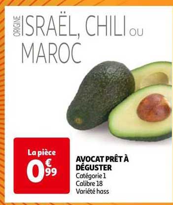 avocat prêt à déguster