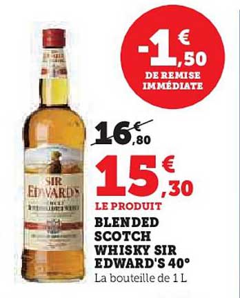 blended scotch edward's 40°