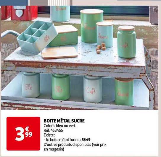 Boîte Métal Sucre