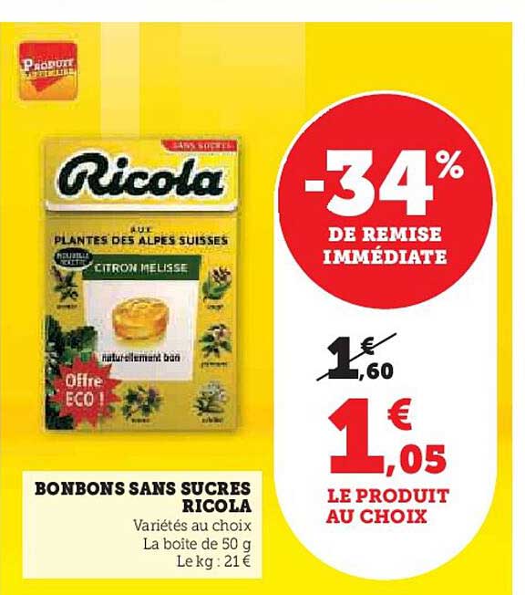 Bonbons Sans Sucres Ricola