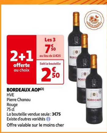 bordeaux aop hve pierre chanau rouge
