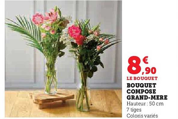 bouquet composé grand-mère