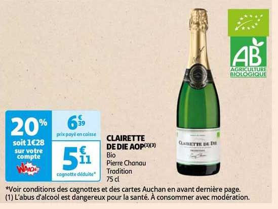 clairette de die aop bio pierre chanau