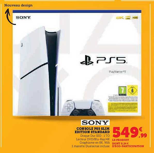 Console Ps5 Slim édition Standard Sony