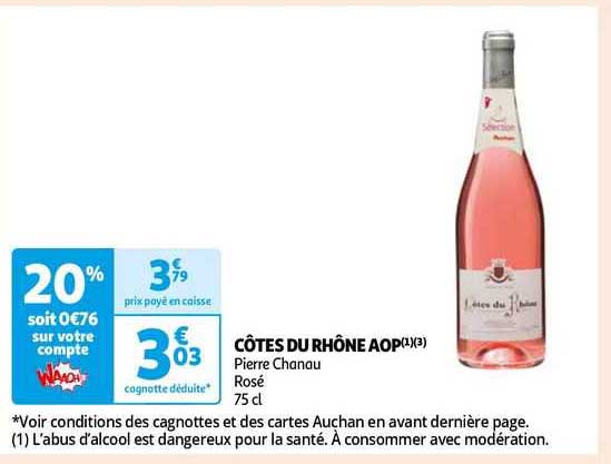 côtes du rhône aop pierre chanau rosé