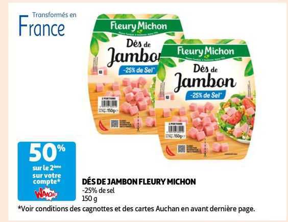 dés de jambon fleury michon