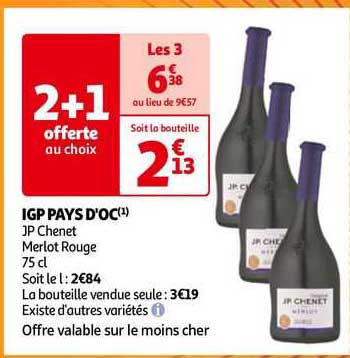 igp pays d'oc jp chenet merlot rouge