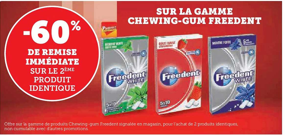 la gamme chewing-gum freedent