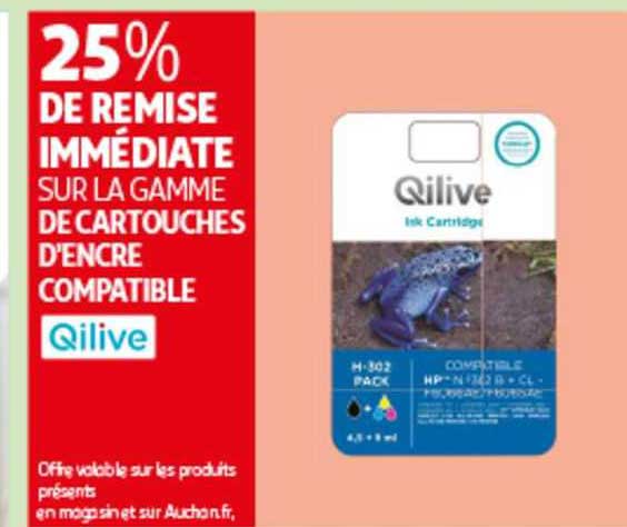 la gamme de cartouches d'encre compatible qilive