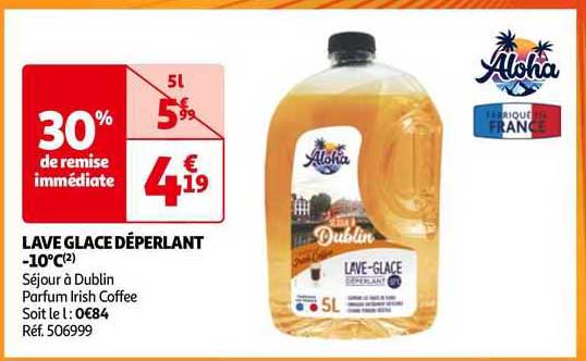 lave glace déperlant -10°c