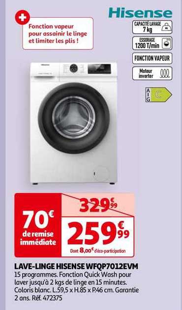 lave-linge hisense wfqp70qp7012evm