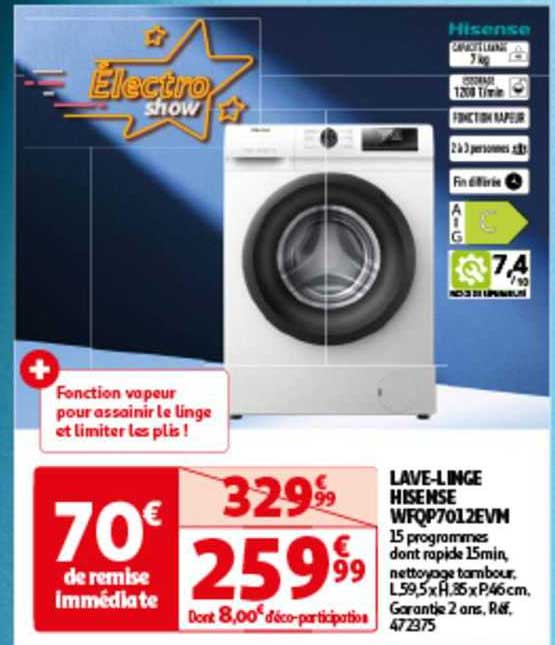 lave-linge hisense wfqp7o12evm