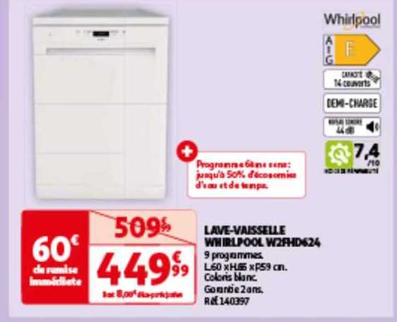 lave-vaisselle whirlpool