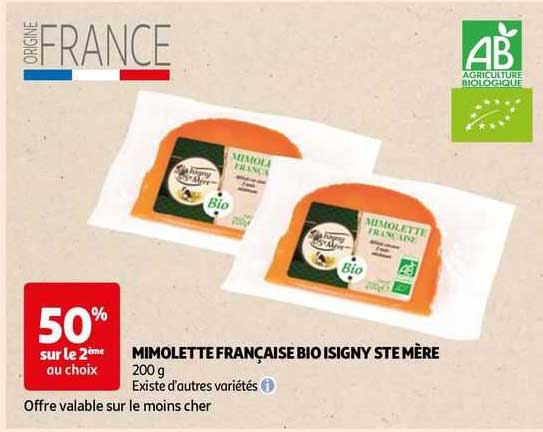 mimolette française bio isigny ste mère