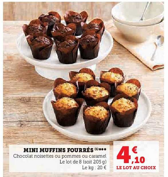 Mini Muffins Fourrés