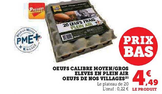 oeufs calibre moyen gros élevés en plein air oeufs de nos villages