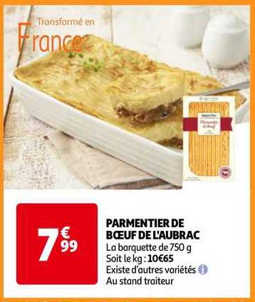 parmentier de bœuf de l'aubrac