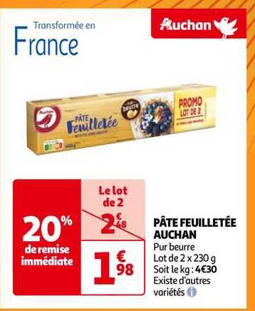 Pâte Feuilletée Auchan