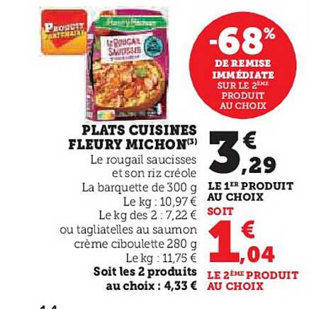 plats cuisinés fleury michon
