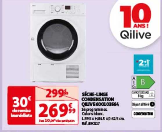 sèche-linge condensation qilive