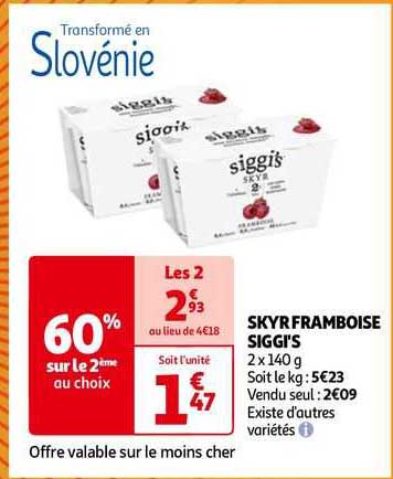 Skyr Framboise Siggi's