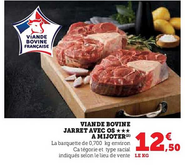 Viande Bovine Jarret Avec Os***à Mijoter