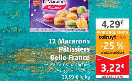 12 macarons pâtissiers belle france
