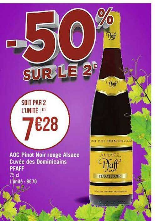 aoc pinot noir rouge alsace cuvée des dominicains pfaff