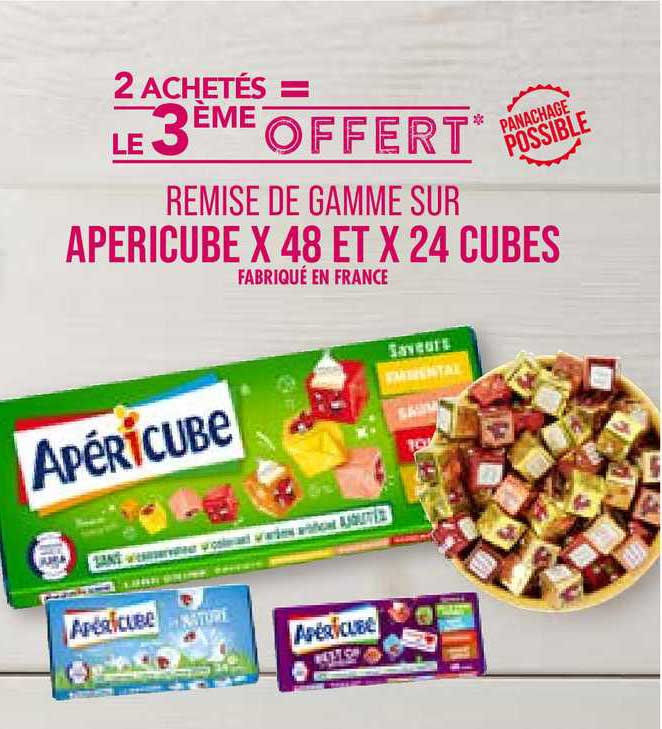apéricube x48 et x24 cubes