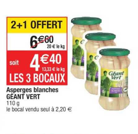 Asperges Blanches Géant Vert