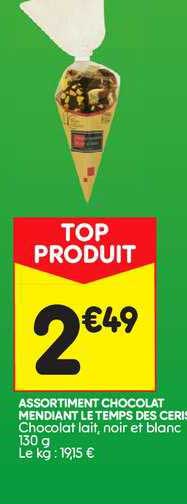 assortiment chocolat mendiant le temps des cerises