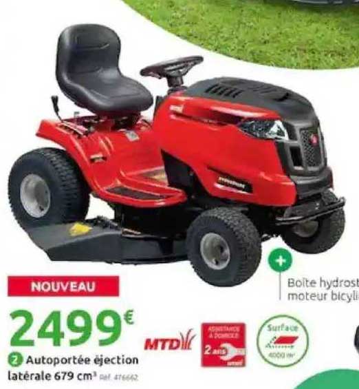 autoportée éjection latérale 679 cm3 mtd