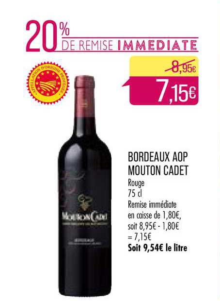 bordeaux aop mouton cadet