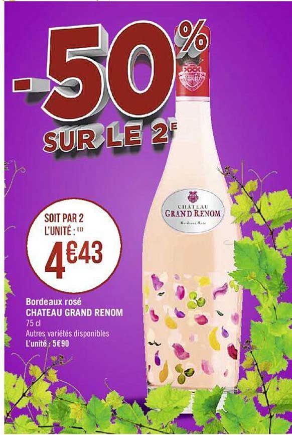 Bordeaux Rosé Chateau Grand Renom