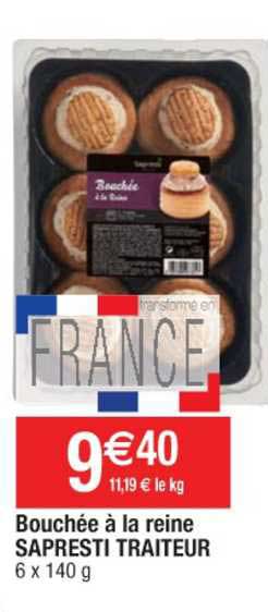 Bouchée à La Reine Sapresti Traiteur